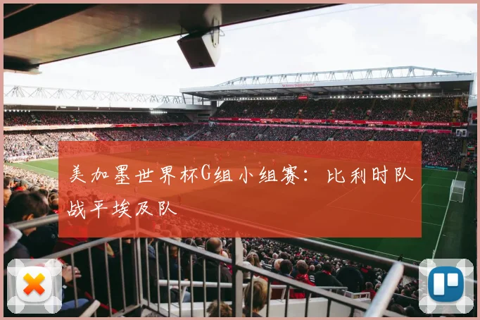 美加墨世界杯G组小组赛：比利时队战平埃及队